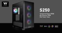 THERMALTAKE S250 TG 750W 80+ Bronze ARGB 4x120mm Fan Mesh Ön Panel Pencereli Oyuncu Kasası